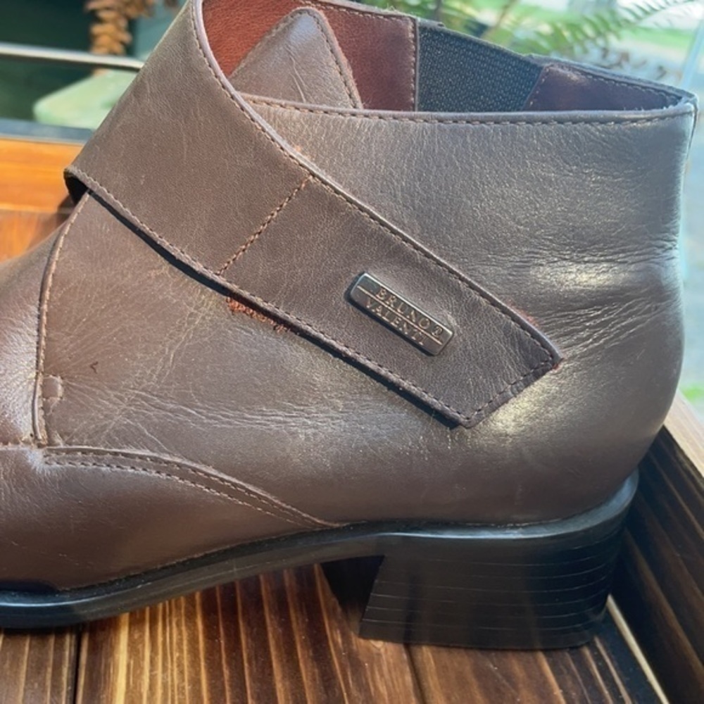 NWT Bruno Valenti shoes size 5.5 brown leather booties - Picture 5 of 8